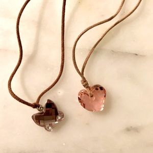 2 Swarovski Crystal Necklaces